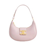 Celine Medium Ava Triomphe Bag in Smooth Calfskin Pastel Pink