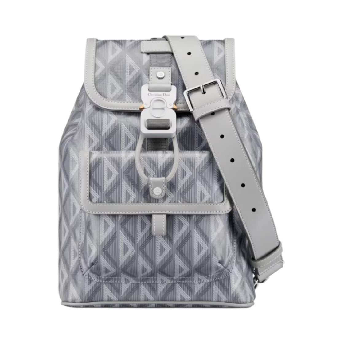 디올 힛 더 로드 슬링 백 디올 CD 다이아몬드 캔버스 그레이(Dior Hit The Road Sling Bag Dior CD Diamond Canvas Gray) - 1