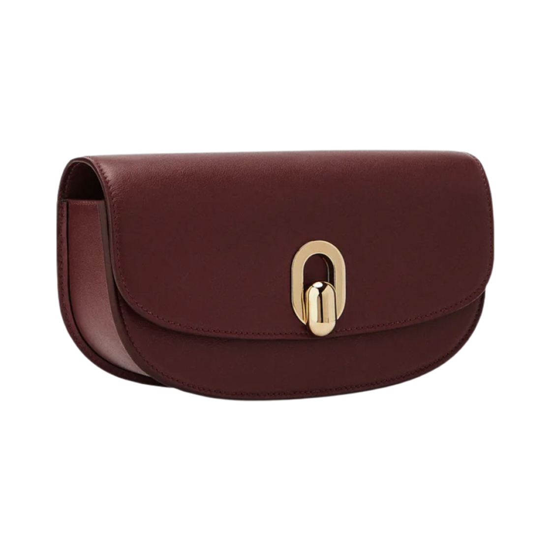 사베트 톤도 크레센트 카프스킨 레더 와인(Savette Tondo Crescent in Calfskin Leather Wine) - 2