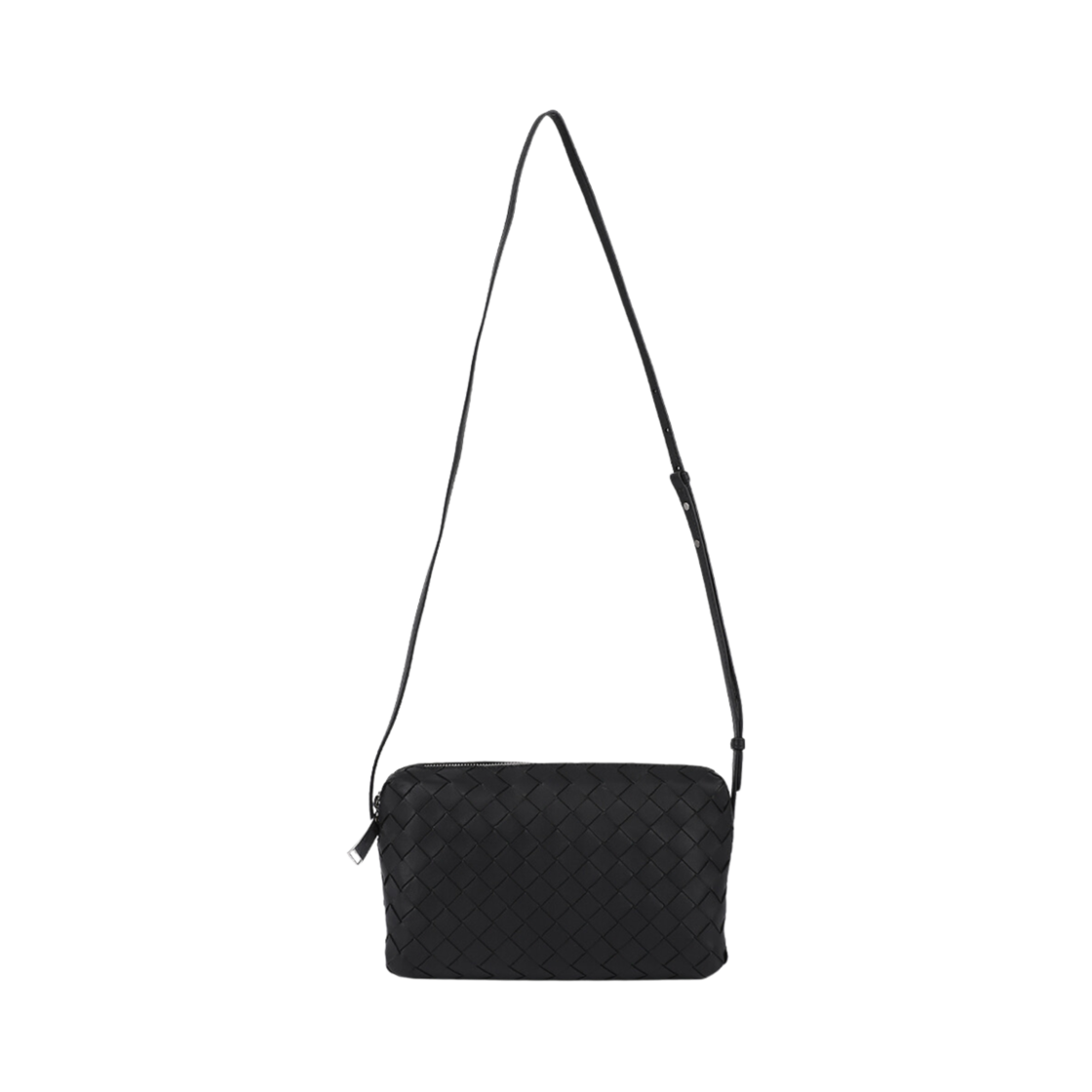 597329V3UH38803 Bottega Veneta Intrecciato Crossbody Bag Black