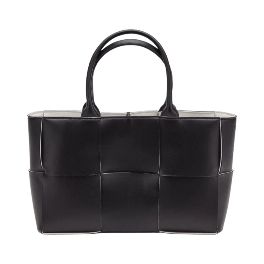 보테가 베네타 아르코 레더 토트백 블랙 화이트(Bottega Veneta Arco Leather Tote Black White) - 1