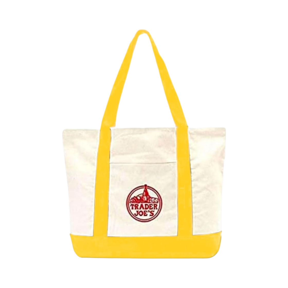 트레이더 조 캔버스 토트백 옐로우(Trader Joe's Canvas Tote Bag Yellow)