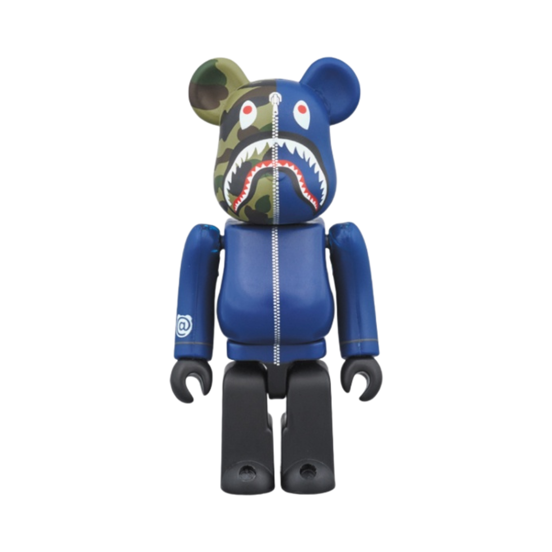 베어브릭 x 베이프 퍼스트 카모 샤크 100% 네이비(Bearbrick x BAPE 1st Camo Shark 100% Navy) - 1