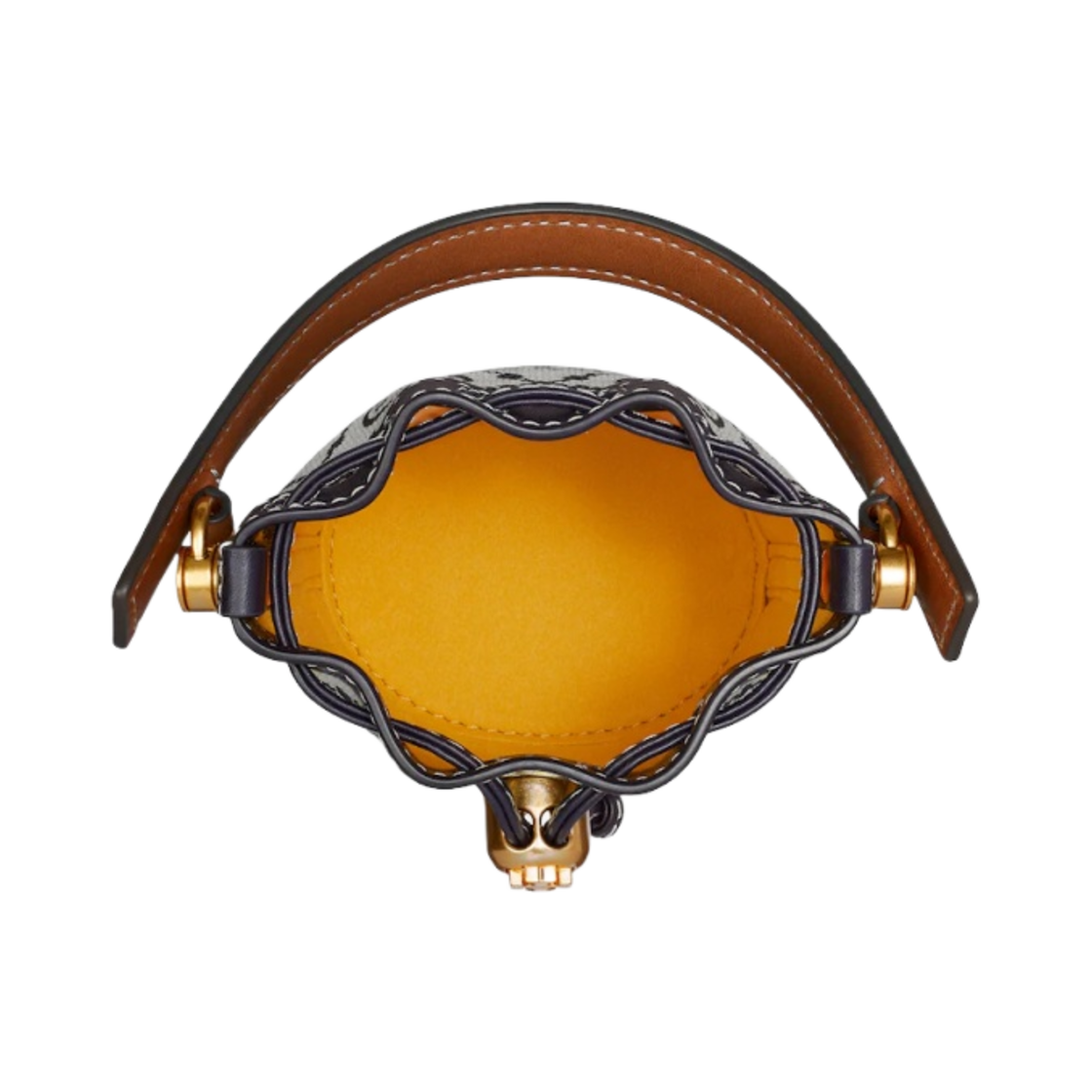 토리버치 T 모노그램 마이크로 버킷백 토리 네이비(Tory Burch T Monogram Micro Bucket Bag Tory Navy) - 4