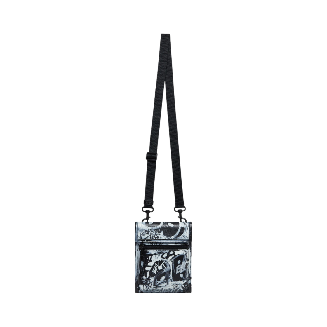 발렌시아가 익스플로러 스몰 스트랩 파우치 그래피티 블랙(Balenciaga Explorer Small Pouch with Strap Graffiti Black) - 2