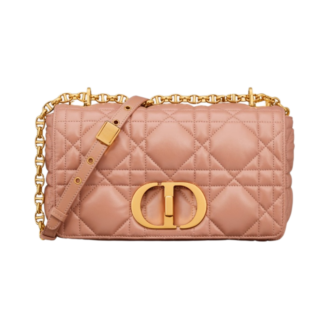 디올 미디움 카로백 패디드 매크로까나쥬 카프스킨 로즈 드 방(Dior Medium Caro Bag Padded Macrocannage Calfskin Rose Des Vents) - 1
