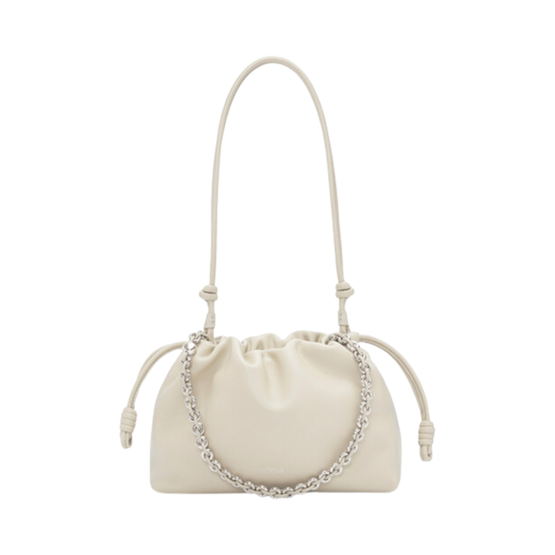 로에베 미디움 플라멘코 퍼스 백 인 멜로우 나파 램스킨 씨 솔트(Loewe Medium Flamenco Purse Bag In Mellow Nappa Lambskin Sea Salt) - 4