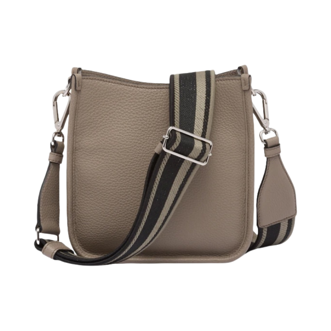 프라다 레더 미니 숄더백 클레이 그레이(Prada Leather Mini Shoulder Bag Clay Grey) - 3