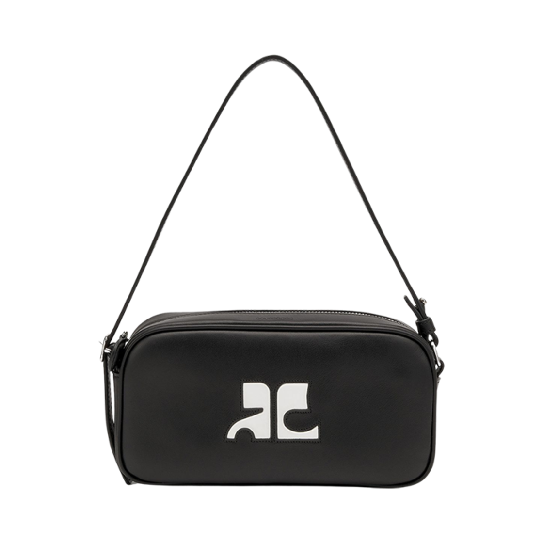 PERGSA060CR00459999 Courreges Reedition Baguette Shoulder Bag Black