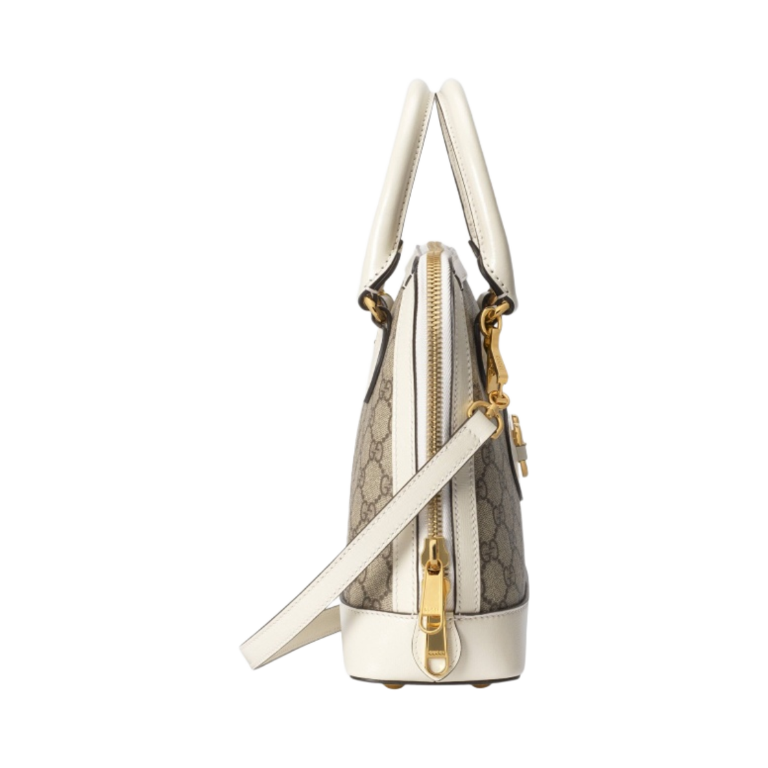 구찌 홀스빗 1955 스몰 탑 핸들백 베이지 에보니 화이트(Gucci Horsebit 1955 Small Top Handle Bag Beige Ebony White) - 2
