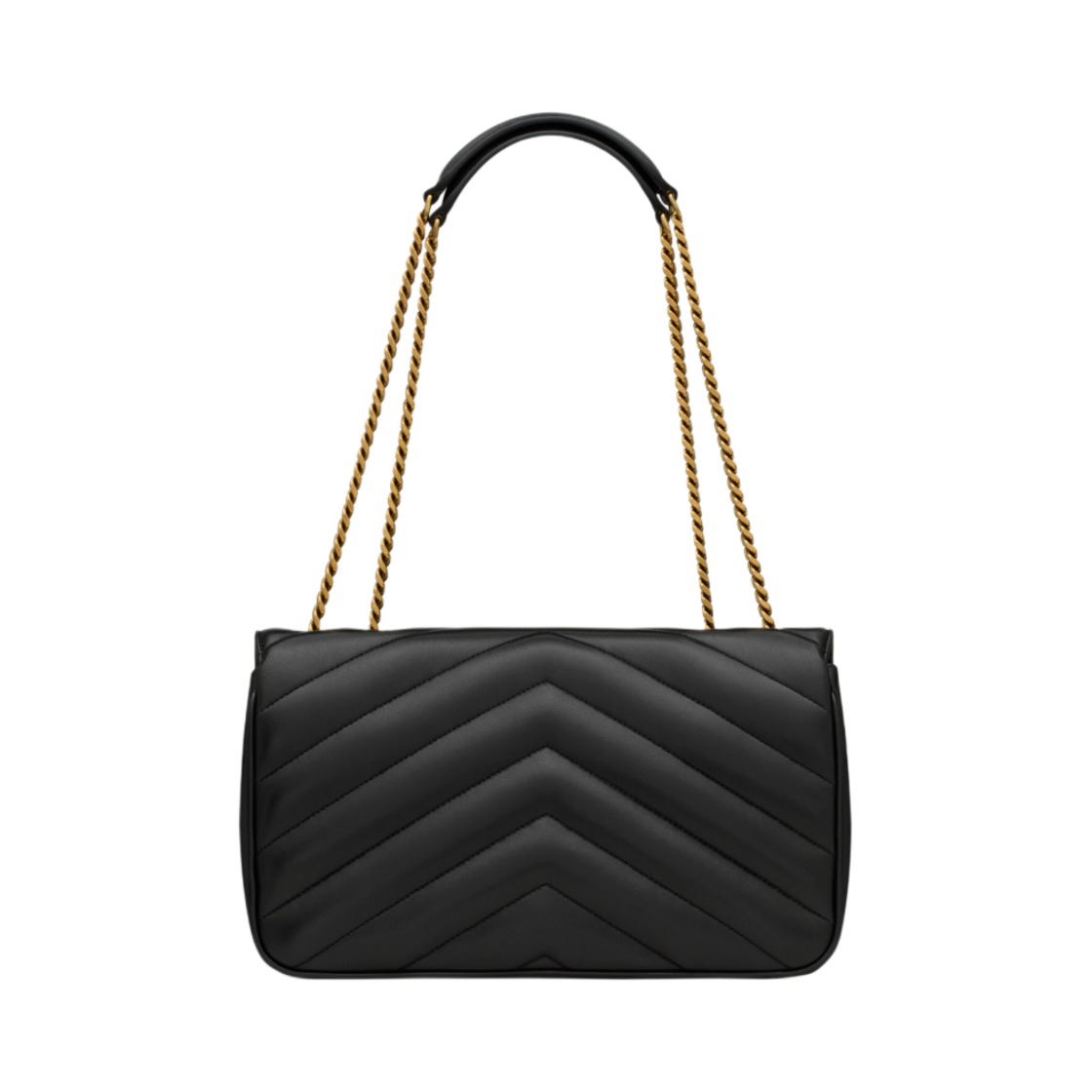 생로랑 루루 미디움 마틀라세 램스킨 느와르(Saint Laurent Loulou Medium in Matelasse Lambskin Noir) - 4