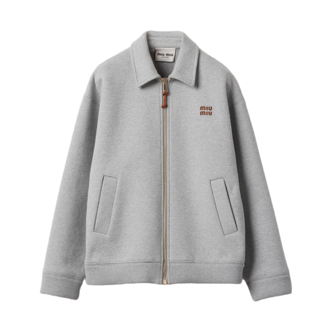 미우 미우 저지 블루종 자켓 그레이(Miu Miu Jersey Blouson Jacket Grey) - 1