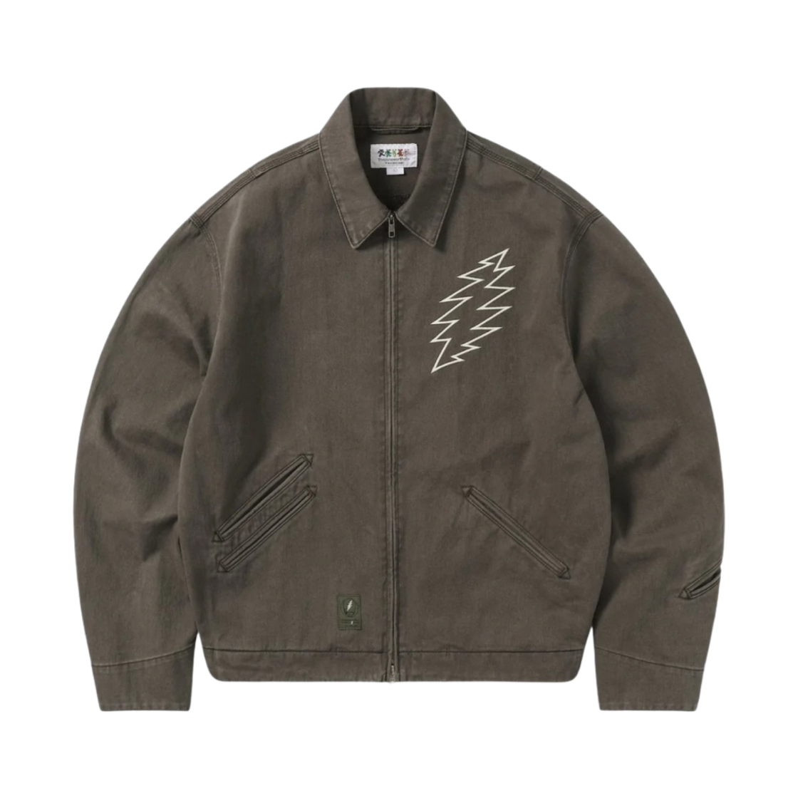 디스이즈네버댓 x 그레이트풀 데드 라이트닝 카펜터 자켓 오프 블랙(thisisneverthat x Grateful Dead Lightning Carpenter Jacket Off Black)