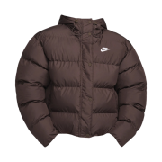 (W) Nike NSW Therma-Fit Metro Puffer Loose Hooded Jacket Baroque Brown