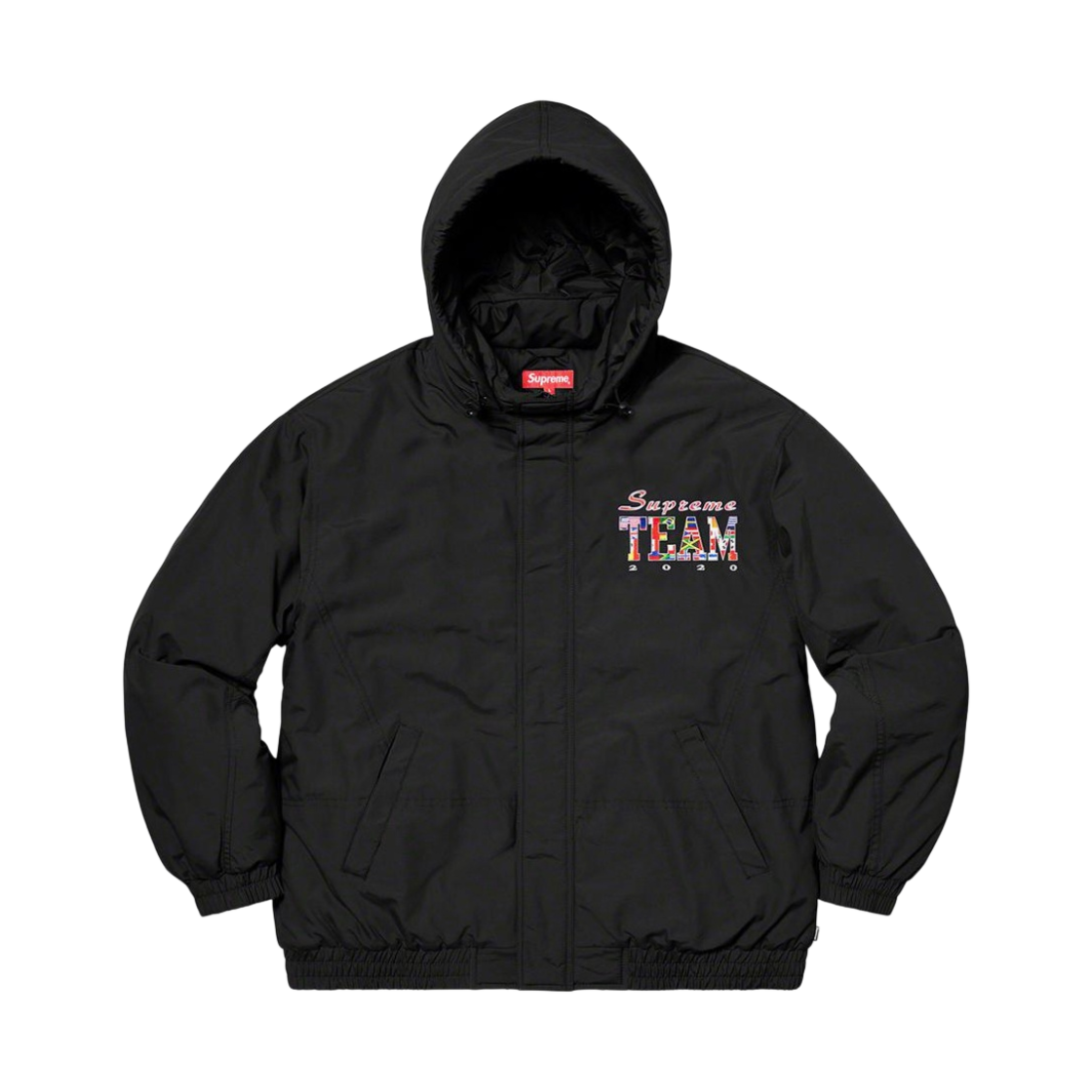 슈프림 팀 퍼피 자켓 블랙 - 20SS
