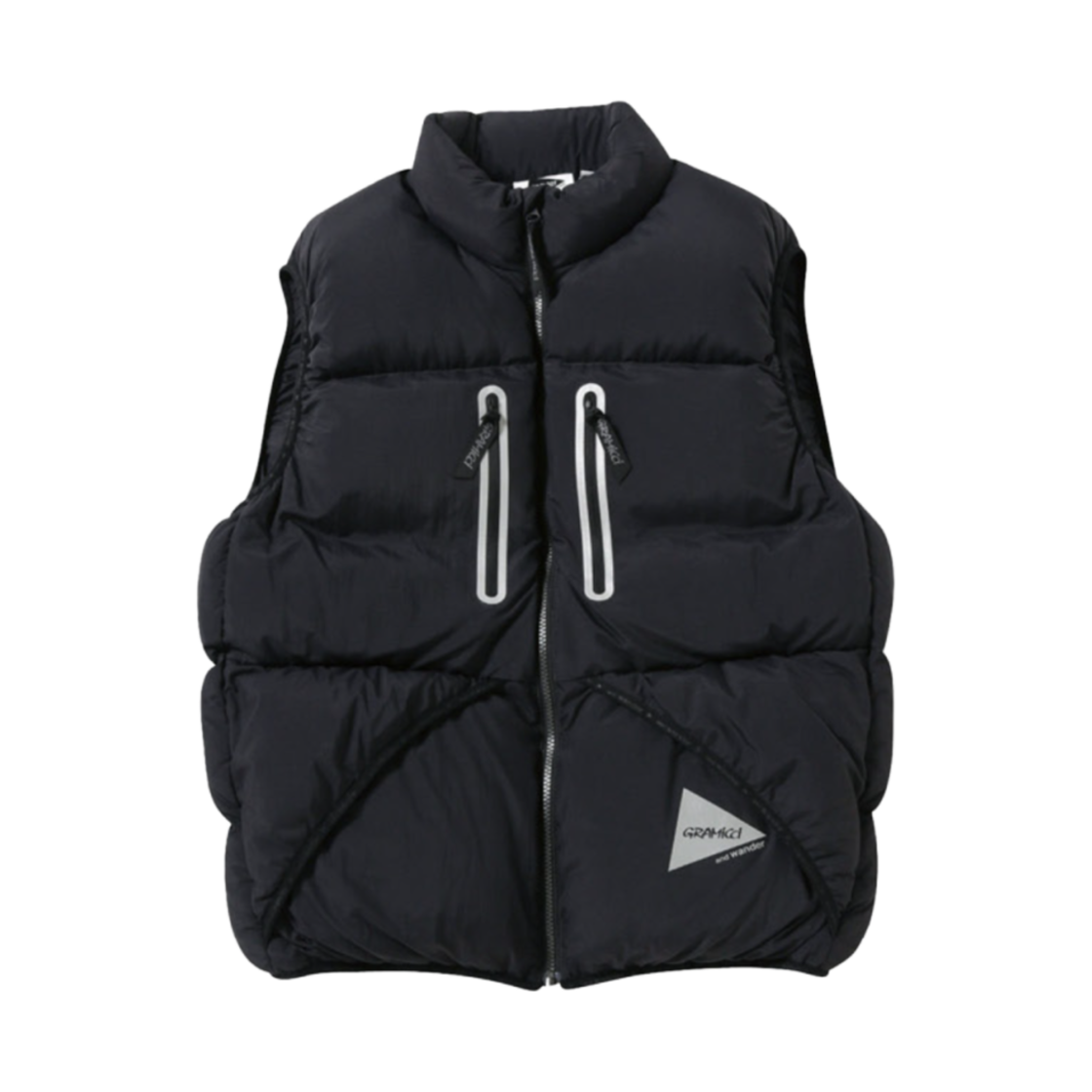 GUJ4-F3001-M And Wander x Gramicci Down Vest Black