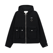 Vacant Archive Eilish Cargo Hood Jacket Black