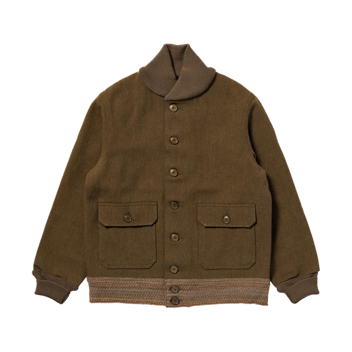 MJ23117 The Real McCoy's C.C.C. Wool Jacket Olive