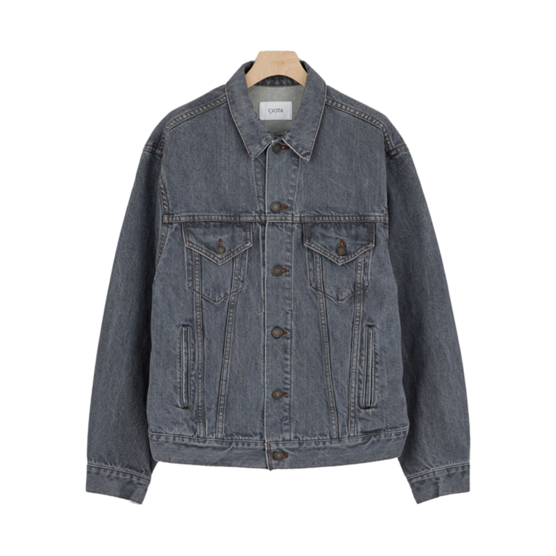 JKLM-106L Ciota 4 Pockets Denim Jacket Medium Gray