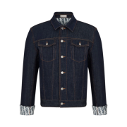 Dior Oblique Raw Cotton Denim Blouson Blue