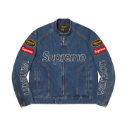 Supreme x Vanson Leathers Cordura Denim Jacket Blue - 22FW