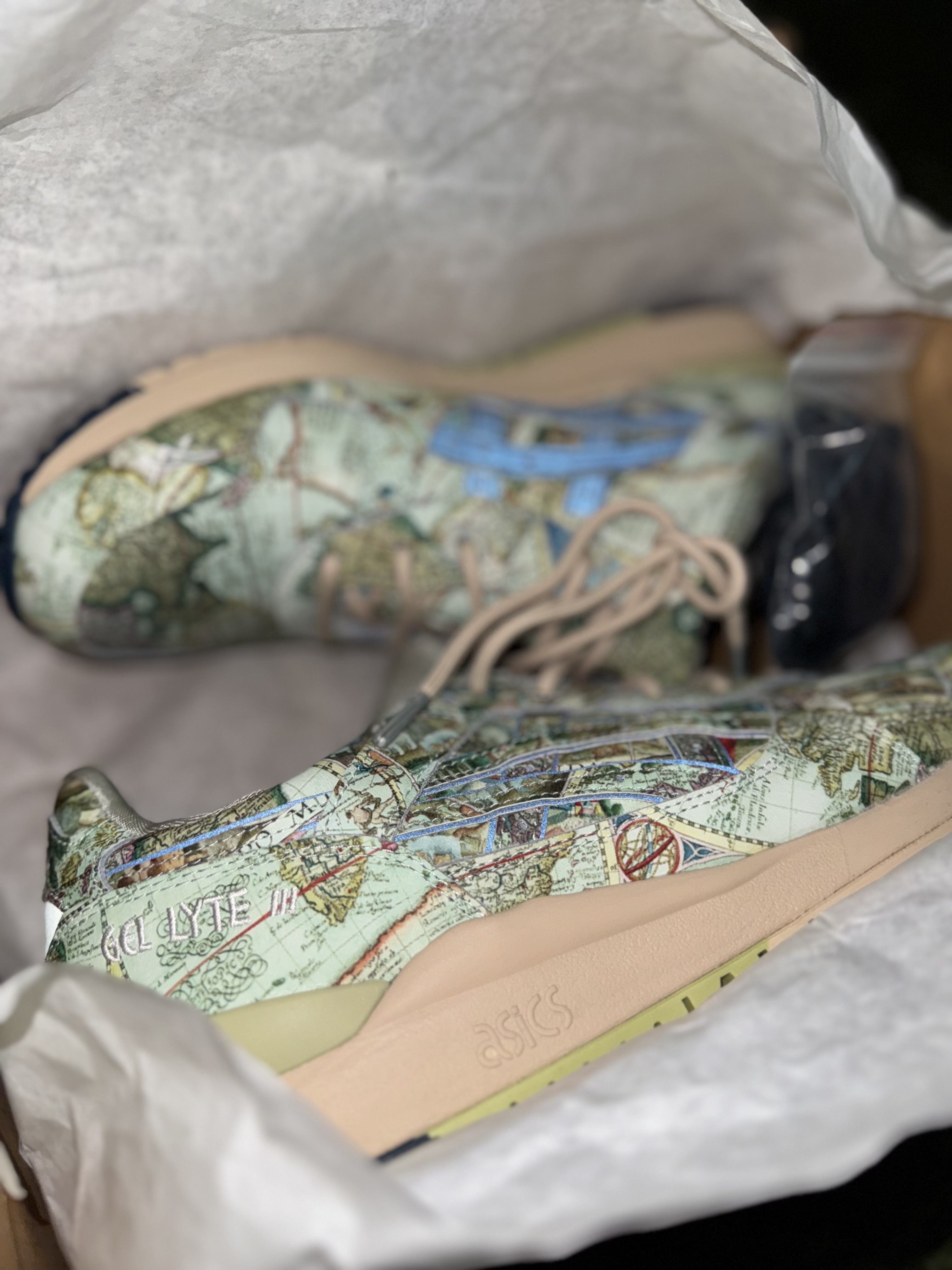Asics x Atmos Gel-Lyte III Ice Green Midnight Blue 착용 스타일 - 9
