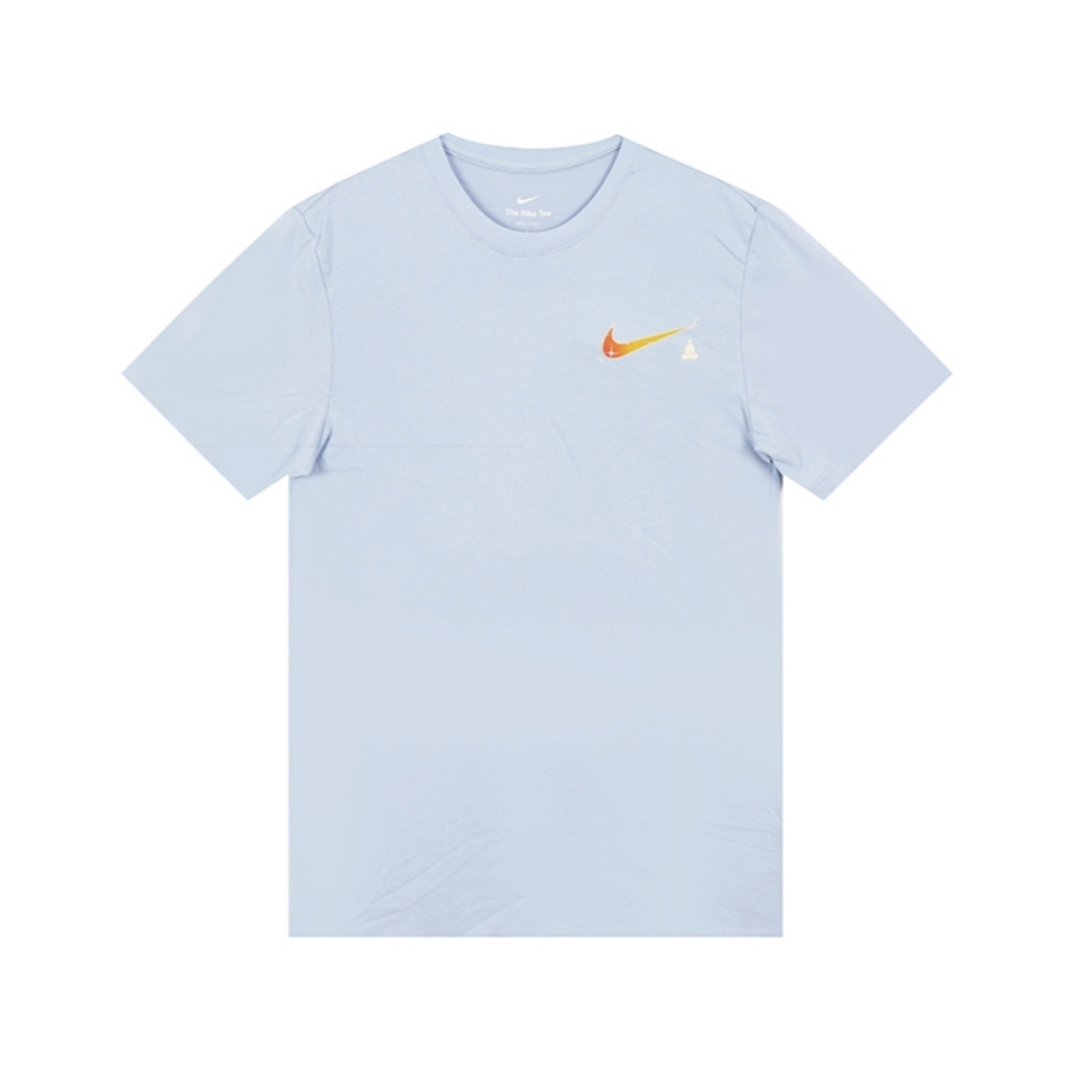 Nike Dri-Fit Yoga T-Shirt Cobalt Bliss - Asia 착용 스타일 - 2