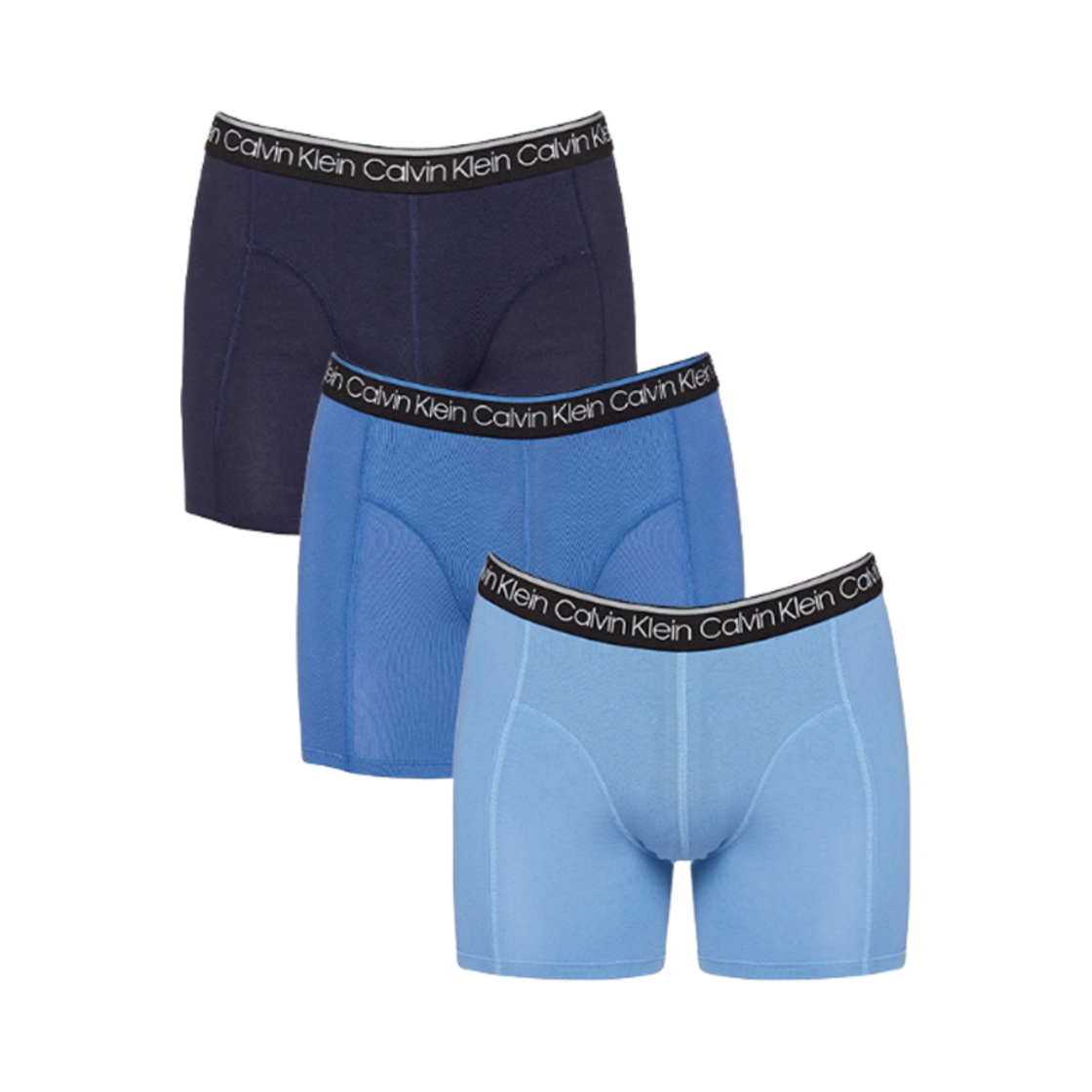 NP2674O920 Calvin Klein Cotton Stretch 3-pack Boxer Briefs Peacoat Delft