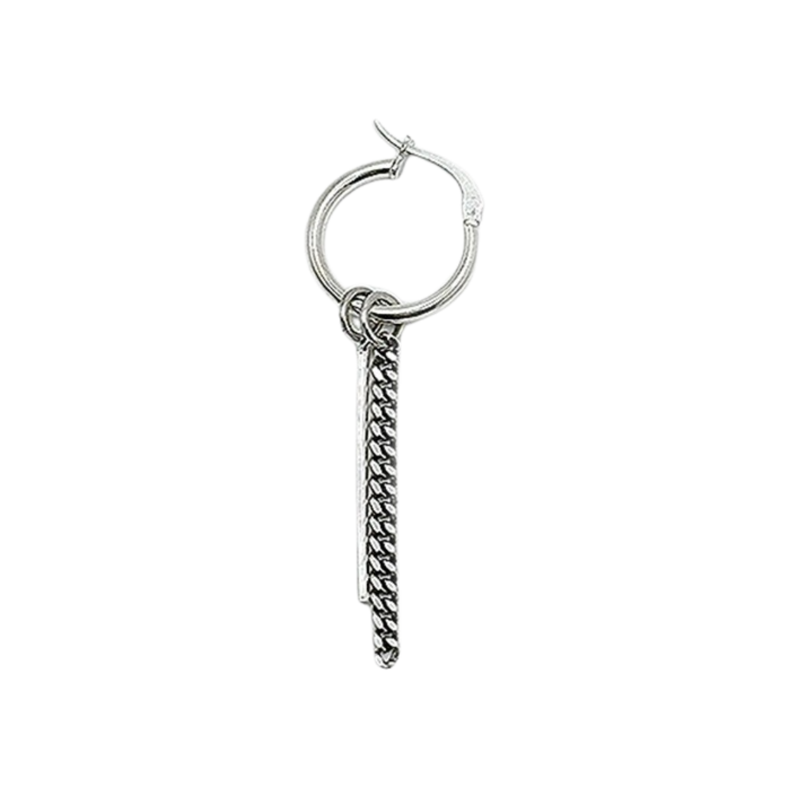 프리카 팬던트 이어링 18 실버(Frica Pendant Earring 18 Silver)