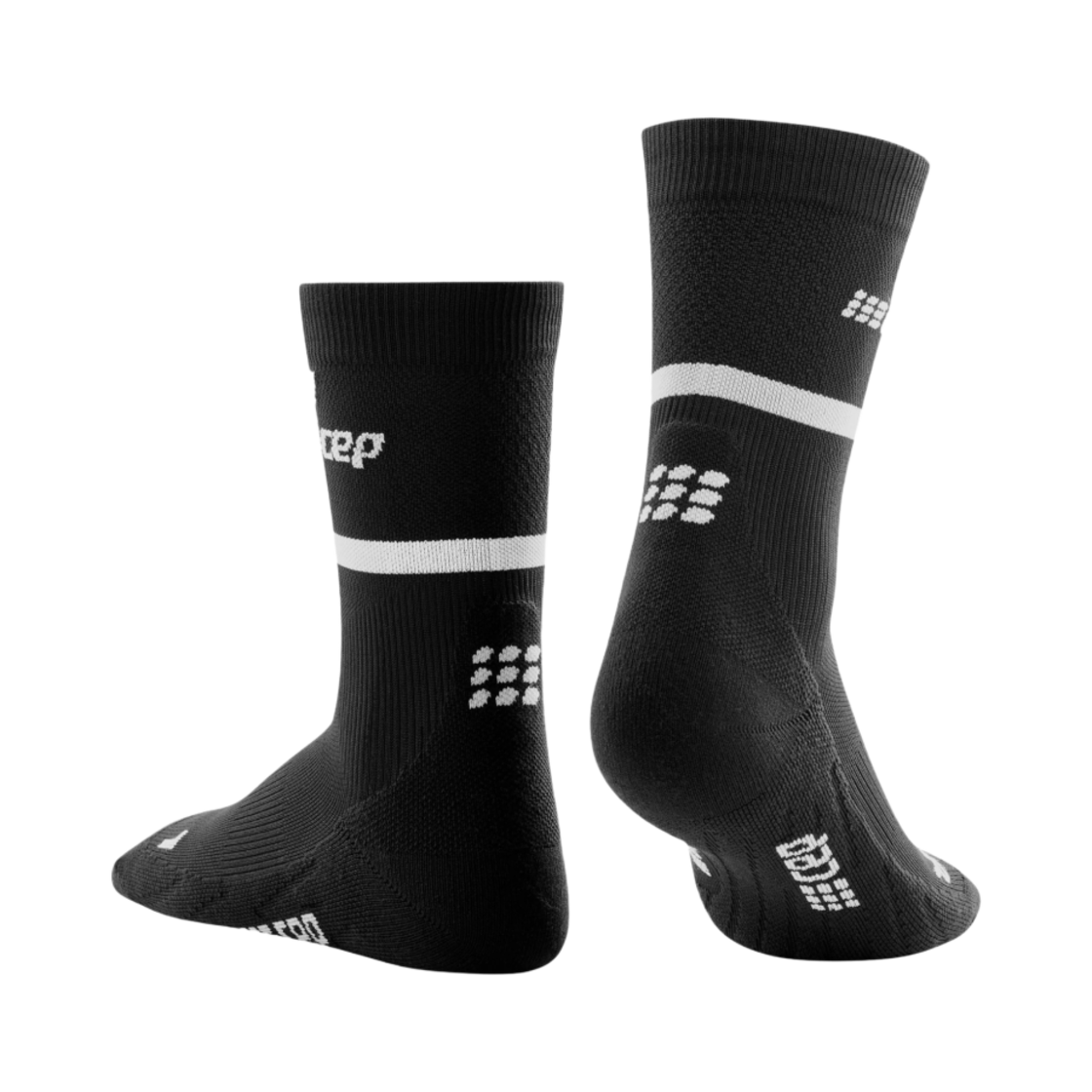 CEP 더 런 컴프레션 미드 컷 삭스 4.0 블랙(CEP The Run Compression Mid Cut Socks 4.0 Black) - 2
