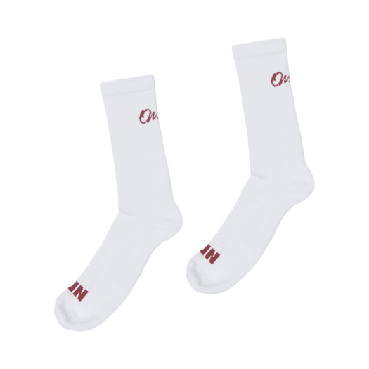 - ONERM Essential Compression Socks White Red