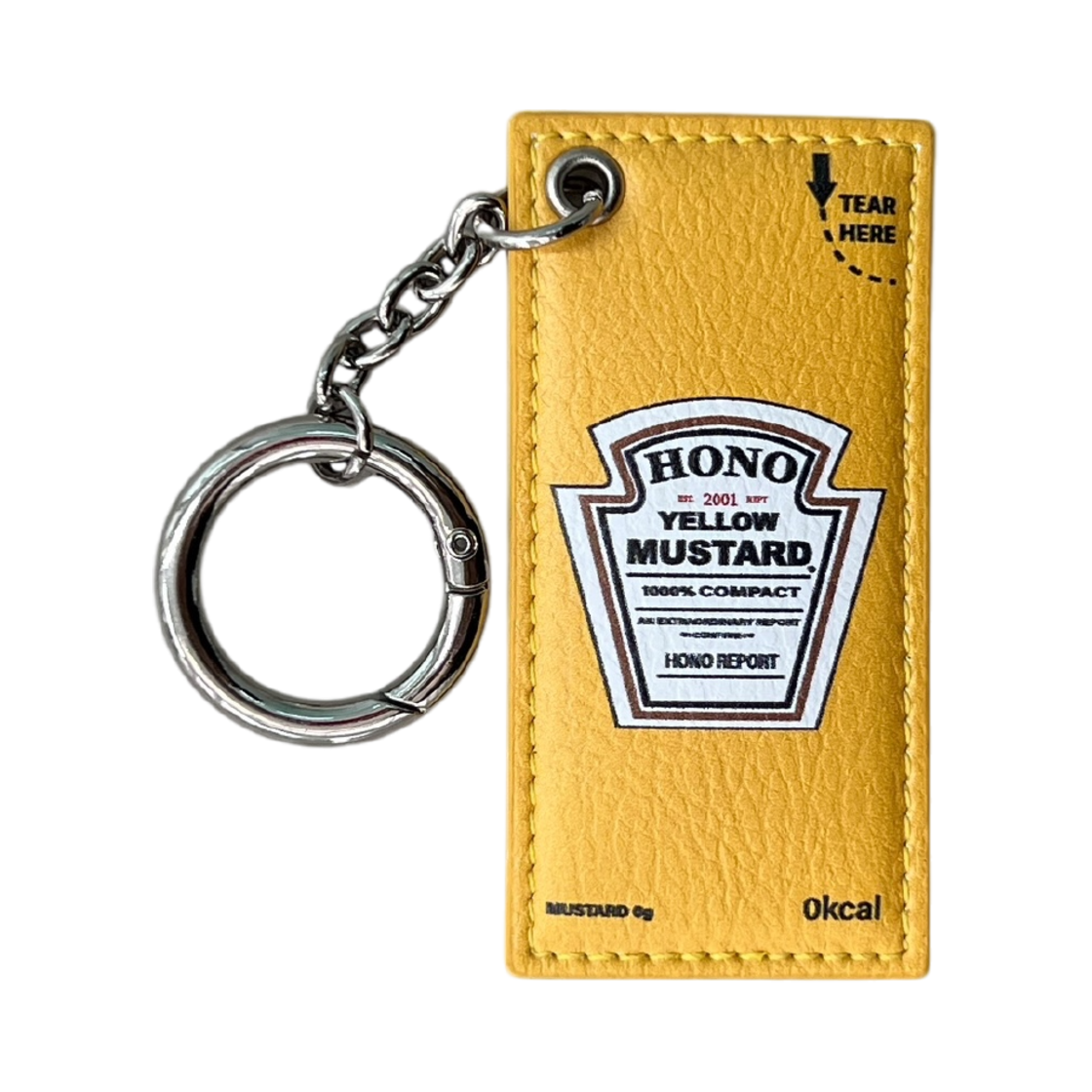 25su1 Hono Report Object Keyring Mustard