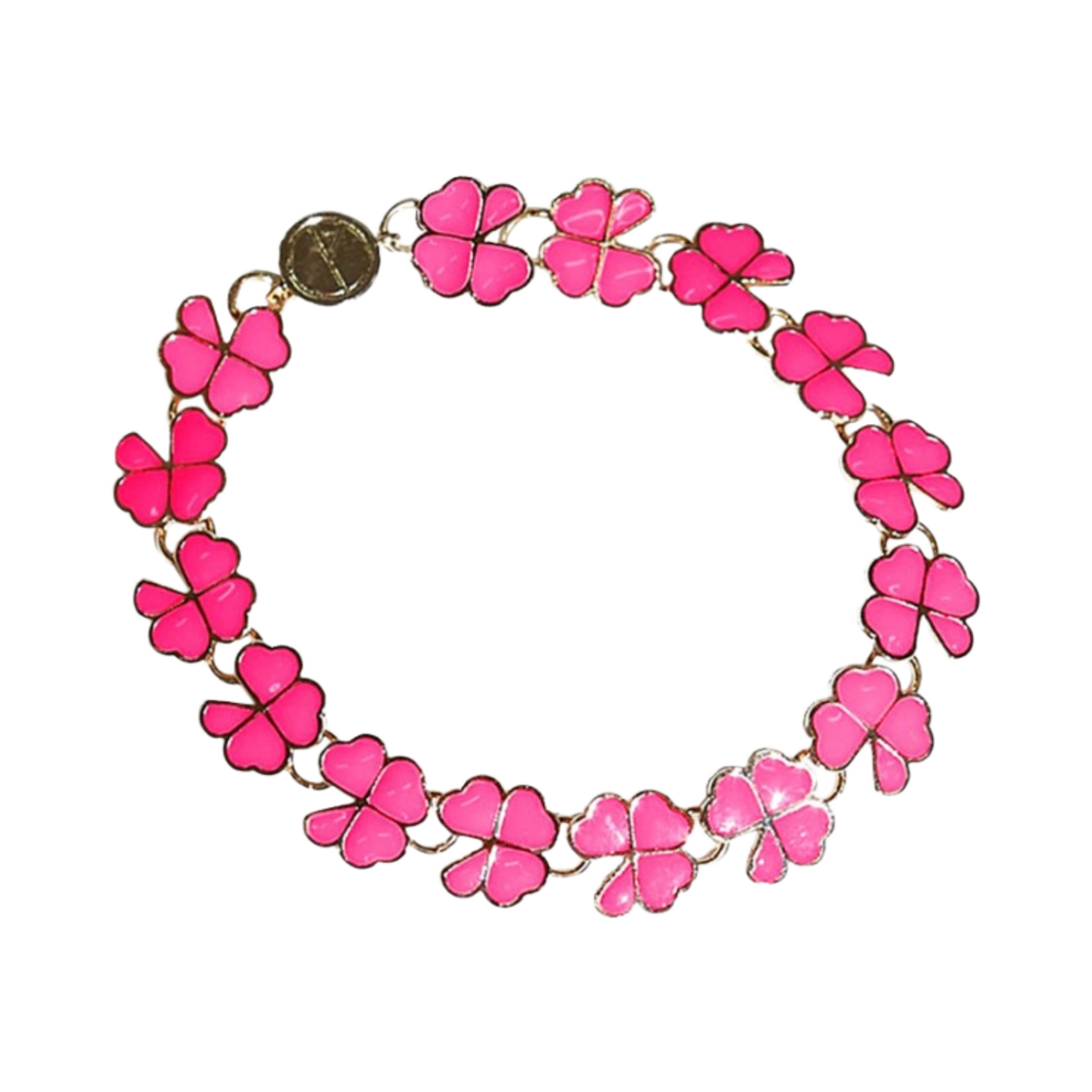 PMOAC068PK Peaceminusone Clover Bracelet #1 Pink
