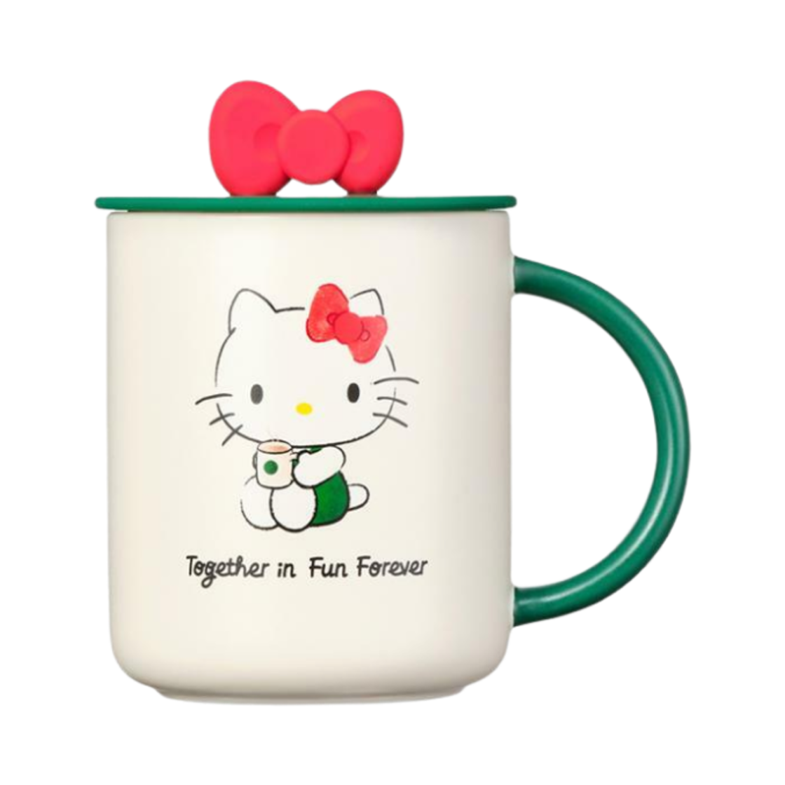 스타벅스 x 헬로 키티 리본 리드 세라믹 머그 473ml(Starbucks x Hello Kitty Ribbon Lid Seramic Mug 473ml)