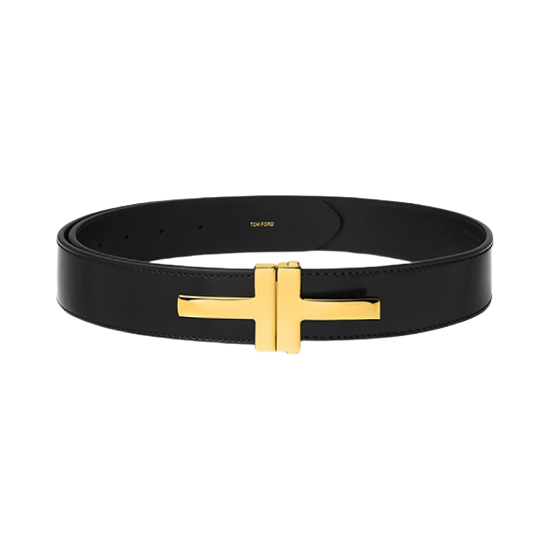 톰포드 스무스 레더 더블 T 벨트 블랙(Tom Ford Smooth Leather Double T Belt Black)