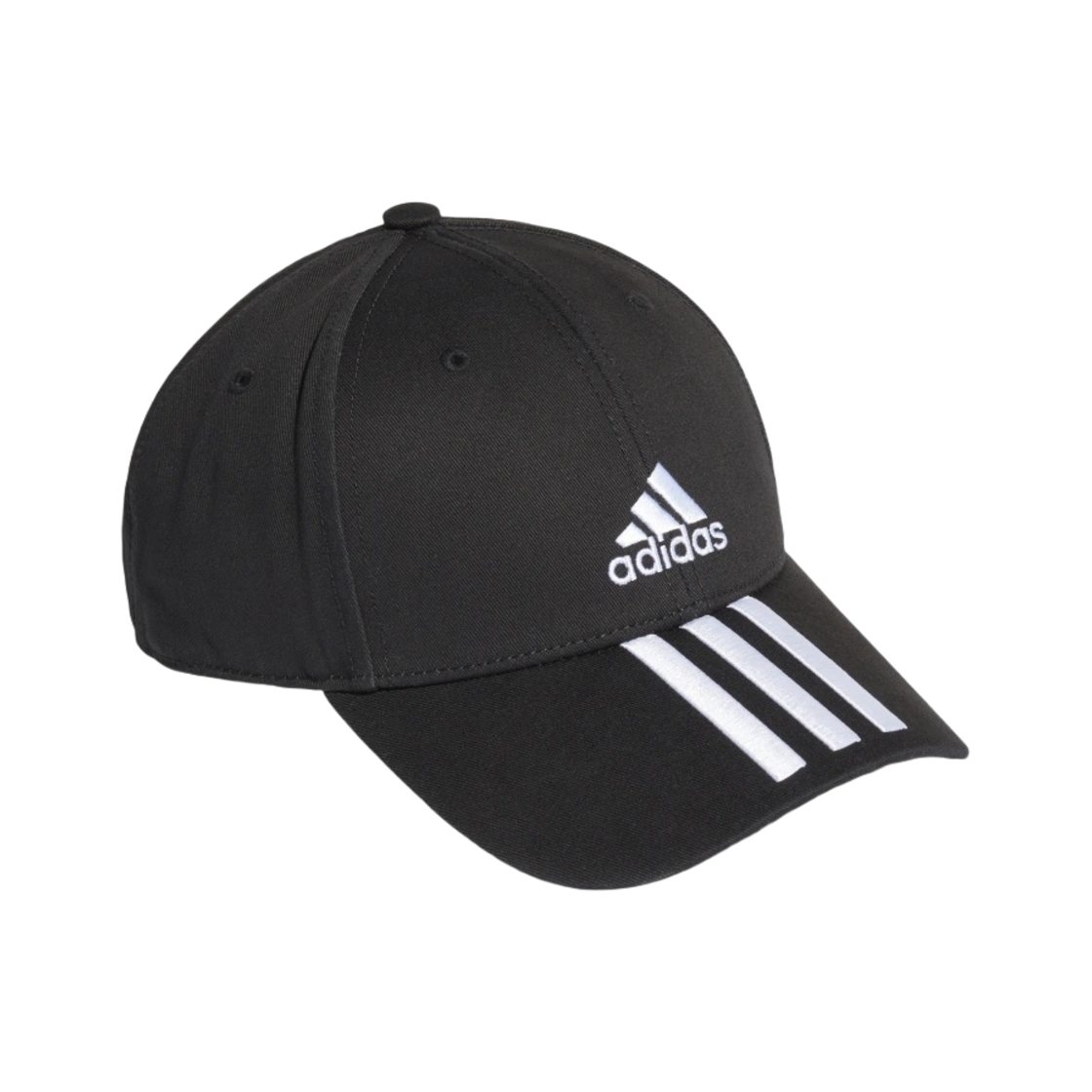 아디다스 삼선 코튼 베이스볼 캡 블랙(Adidas 3-Stripes Cotton Baseball Cap Black) - 2