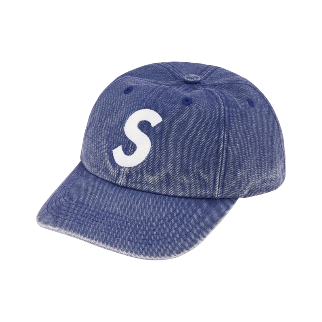 슈프림 피그먼트 캔버스 S 로고 6-패널 캡 네이비 - 23SS(Supreme Pigment Canvas S Logo 6-Panel Navy - 23SS)