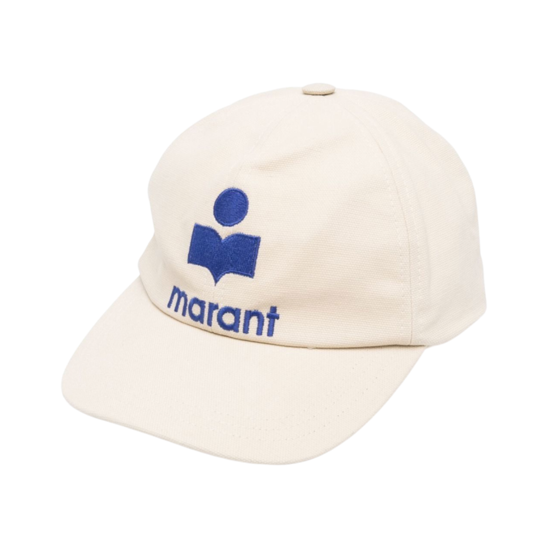 CQ001XHA-A1C01J-ECBU Isabel Marant Tyron Logo Cap Ecru Blue - 23SS