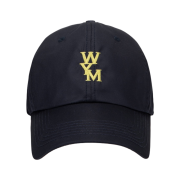 Wooyoungmi Yellow Logo Nylon Ball Cap Navy - 22SS