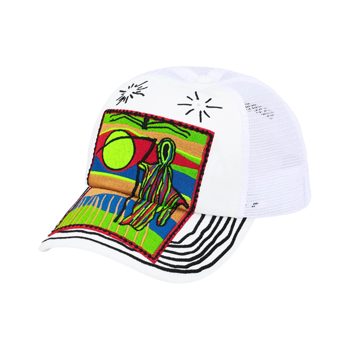 - Supreme Reaper Mesh Back 6-Panel White - 25SS