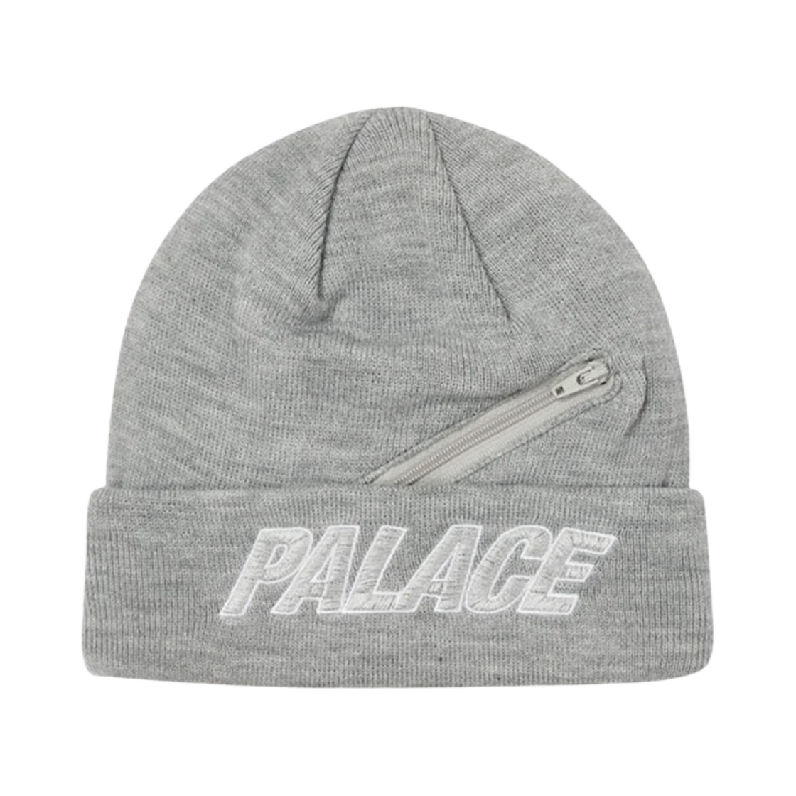 팔라스 집 포켓 비니 그레이 말 - 22SS(Palace Zip Pocket Beanie Grey Marl - 22SS) - 1