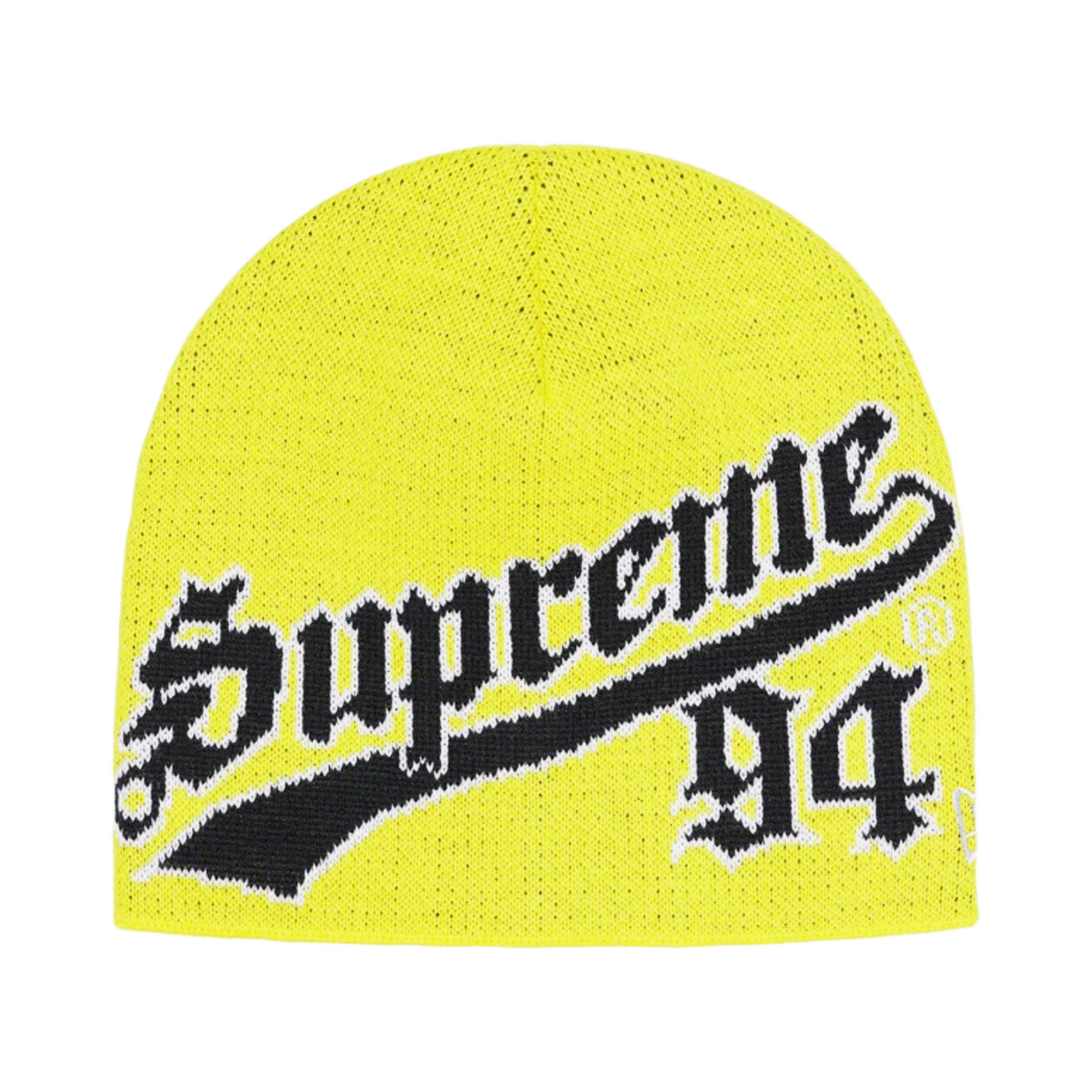 슈프림 뉴에라 스크립트 비니 옐로우 - 22FW(Supreme New Era Script Beanie Yellow - 22FW) - 1