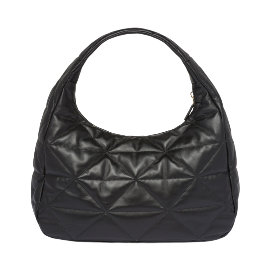 프라다 라지 탑스티치 나파 레더 백 블랙(Prada Large Topstitched Nappa-Leather Bag Black) - 3