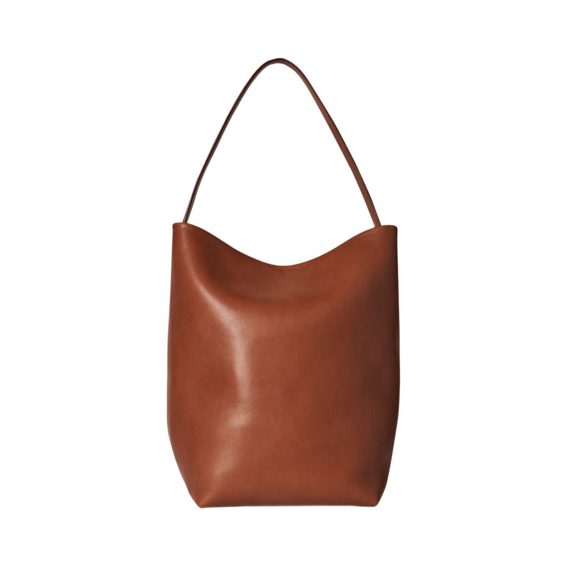 더 로우 라지 N/S 파크 토트백 레더 다크 퀴르(The Row Large N/S Park Tote Bag in Leather Dark Cuir) - 1