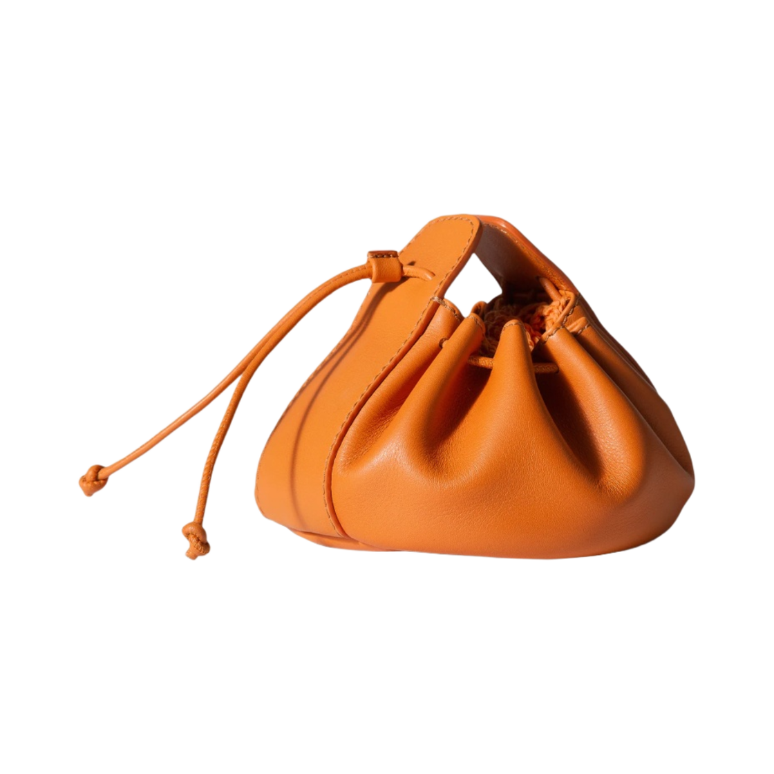 WBR22COMP003 Hereu Fruita Packable Knitted Cotton Net Bag Orange