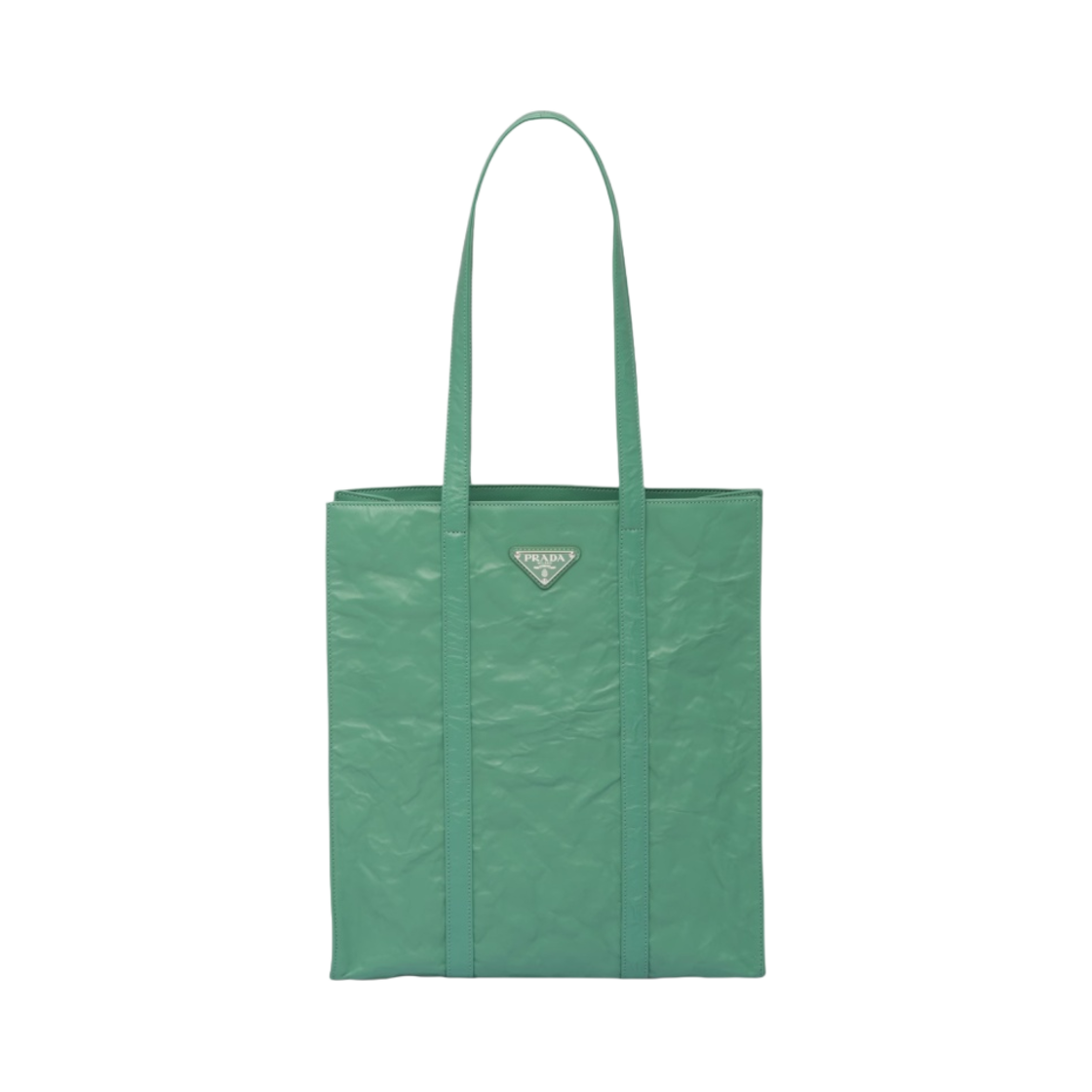 프라다 스몰 앤티크 나파 레더 토트 세이지 그린(Prada Small Antique Nappa Leather Tote Sage Green) - 1