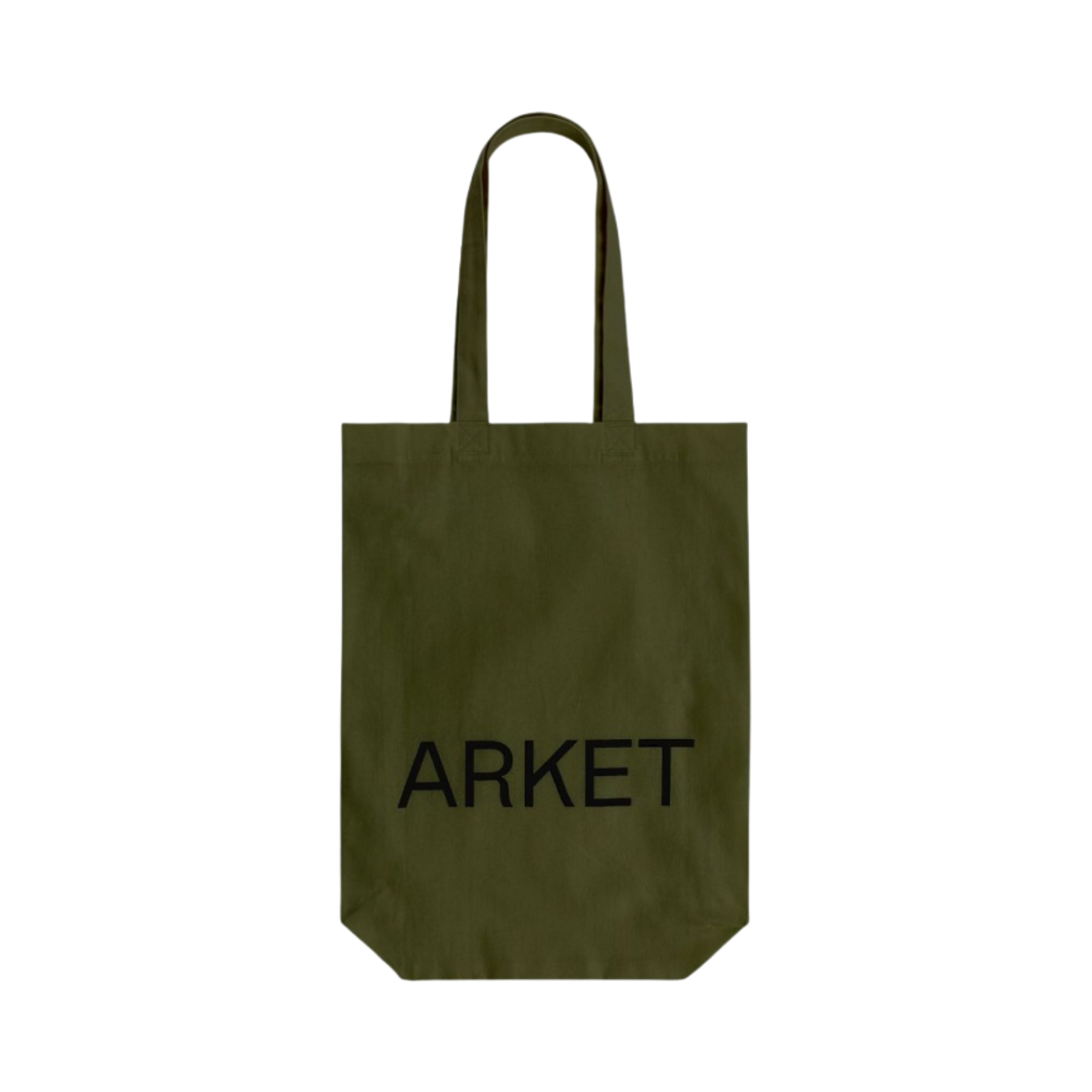 1021124-002 Arket Canvas Tote Bag Dark Green