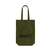 Arket Canvas Tote Bag Dark Green