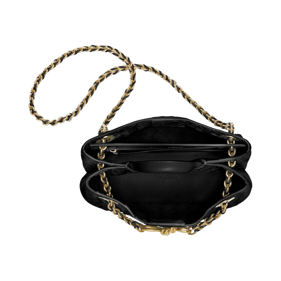보테가 베네타 스몰 체인 안디아모 블랙(Bottega Veneta Small Andiamo with Chain Black) - 2