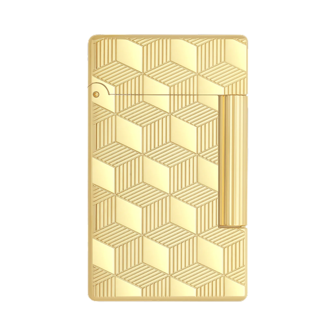 020841 S.T. Dupont Initial Guilloche Lighter Gold